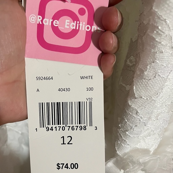 NWT Rare Editions Sleeveless Flower Girl Dress Sizes 10 & 12 - Picture 9 of 9